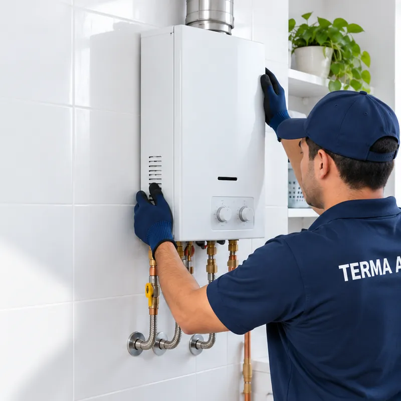 Instalación de termas Aghaso