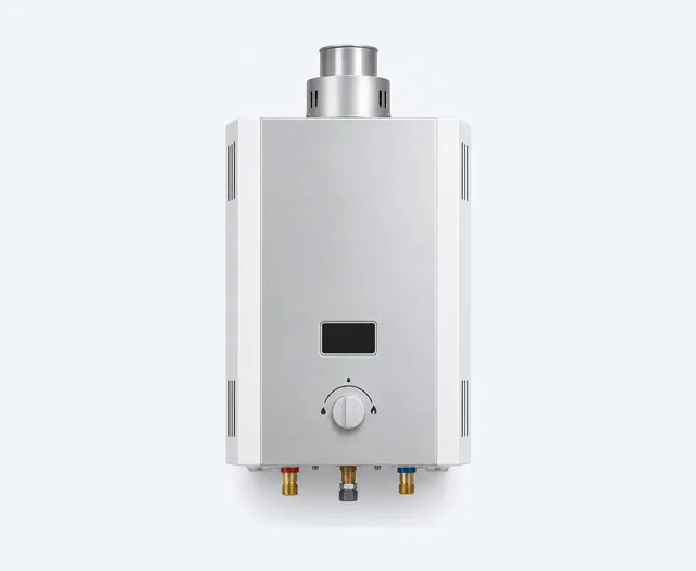 Terma a gas de tiro forzado con ducto coaxial